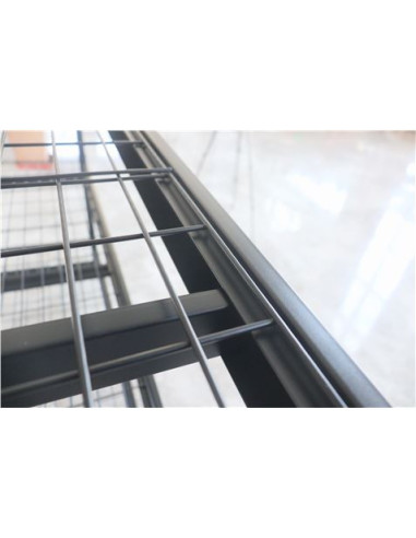 ESTANTERIA METÁLICA INDUSTRIAL NEGRA 4 BALDAS 195X183X61CM BLIM