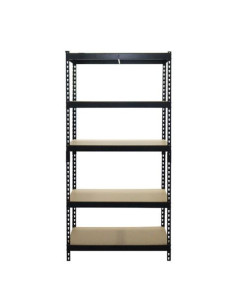 ESTANTERIA METÁLICA NEGRA 5 BALDAS 183X90X45CM BLIM 2