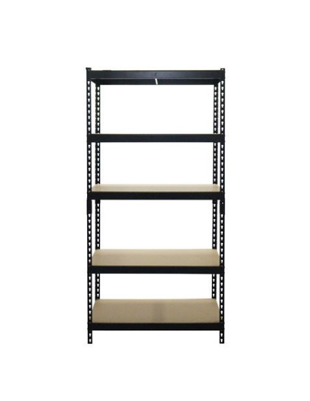 ESTANTERIA METÁLICA NEGRA 5 BALDAS 183X90X45CM BLIM