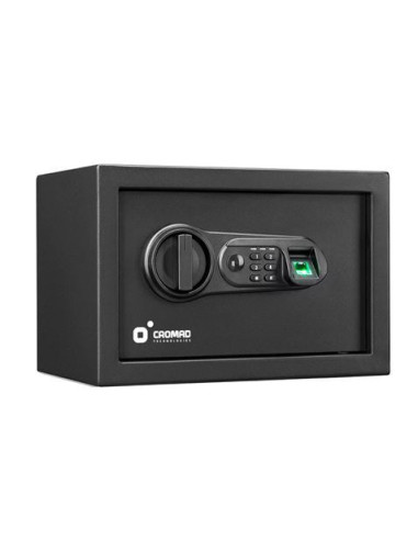CAJA FUERTE ELECTRÓNICA CON DETECTOR DE HUELLA 200X310X200MM CROMAD