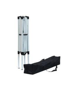 CARPA PLEGABLE ACERO 3X3 METROS GRIS SUNGARDEN 2