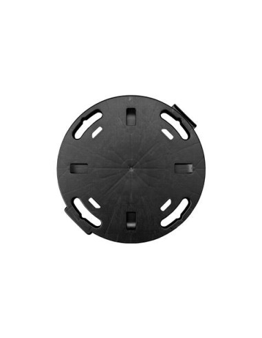 PLATAFORMA REDONDA GRANDE CON RUEDAS 400X400X40MM ARTPLAST