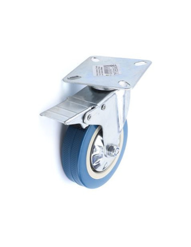 RUEDA GIRATORIA 100MM CON FRENO MADER