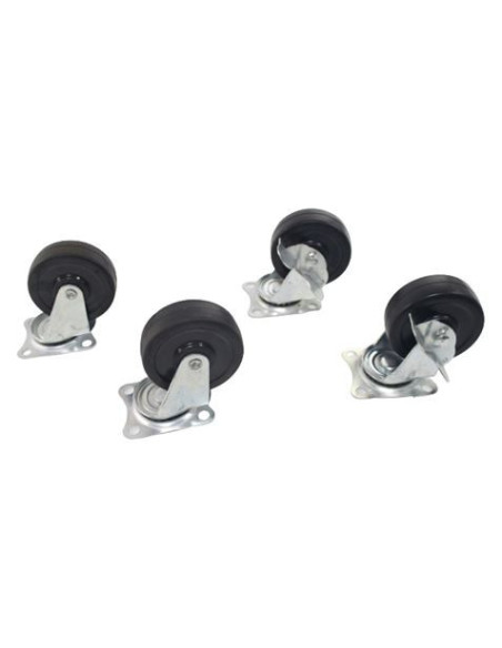 RUEDA GOMA GIRATORIA 75MM, 50KG SAURIUM
