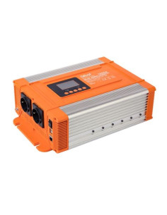 CONVERTIDOR DE CORRIENTE ONDA PURA CON PANTALLA LCD 1200W ELBAT 2