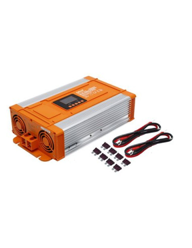 CONVERTIDOR DE CORRIENTE ONDA PURA CON PANTALLA LCD 2000W ELBAT