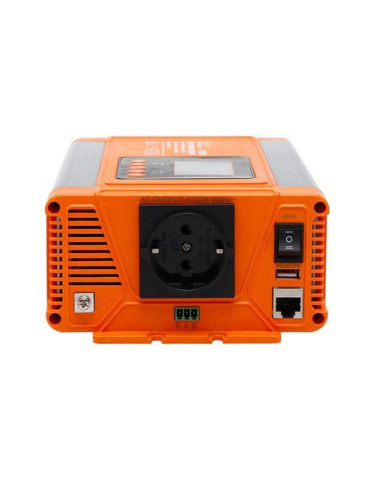 CONVERTIDOR DE CORRIENTE ONDA PURA CON PANTALLA LCD 500W ELBAT