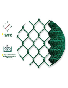 MALLA DE VALLADO PLASTIFICADA 40X40X2.9MM 2X25 METROS SUNGARDEN 2