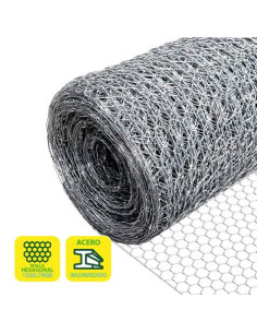 MALLA GALLINERO HEXAGONAL 13X0.7MM 1X50 METROS SUNGARDEN