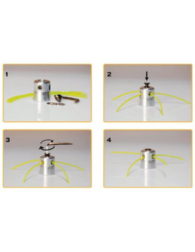 CABEZAL UNIVERSAL DE ALUMINIO PARA DESBROZADORAS CON HILO BLIM