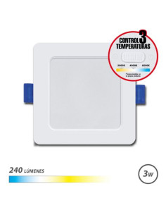 DOWNLIGHT CUADRADO 3W | 240LM | SELECTOR 3 TEMPERATURAS ELBAT