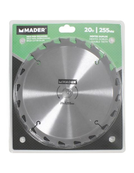DISCO DESBROZADORA TUNGSTENO 255mm MADER