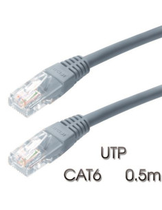 CABLE DE RED UTP CAT 6 15M GRIS CLARO 100% COBRE CROMAD