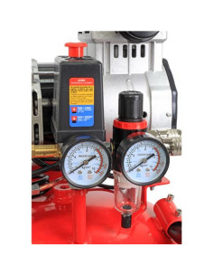 COMPRESOR DE AIRE VERTICAL 50 LITROS | 2HP | 10BAR | SILENCIOSO MADER 2