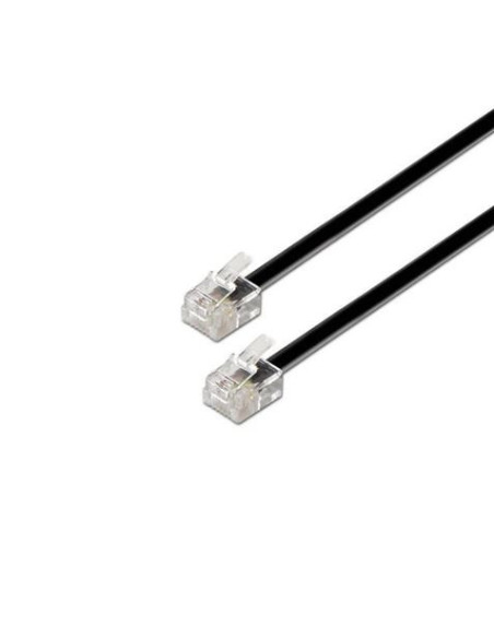 CABLE TELÉFONO RJ11 2M 4 VIAS MACHO-MACHO AISENS