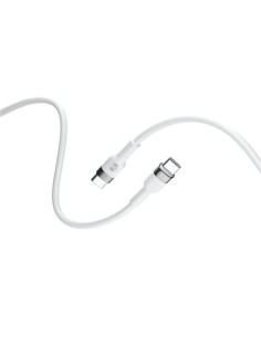 CABLE FLEXIBLE TIPO C A TIPO C 2M 100W FOREVER BLANCO