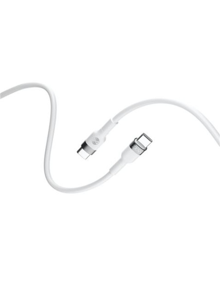 CABLE FLEXIBLE TIPO C A TIPO C 2M 100W FOREVER BLANCO