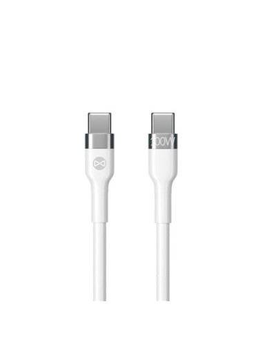 CABLE FLEXIBLE TIPO C A TIPO C 2M 100W FOREVER BLANCO