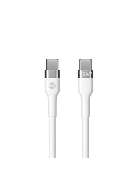 CABLE FLEXIBLE TIPO C A TIPO C 2M 100W FOREVER BLANCO