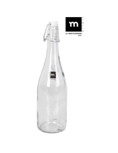BOTELLA VIDRIO CON TAPON HERMETICO 75CL LA MEDITERRANEA