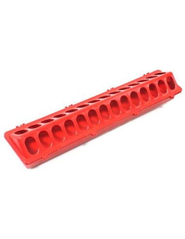 COMEDERO RECTANGULAR PARA AVES 50CM. MADER