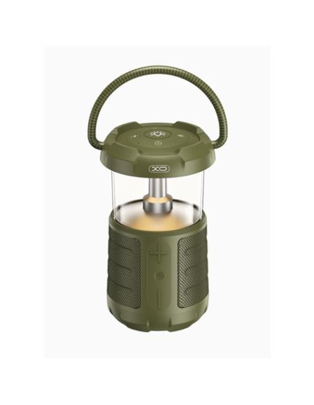 ALTAVOZ BLUETOOTH 15W CON LAMPARA CAMPING XOF49 VERDE XO