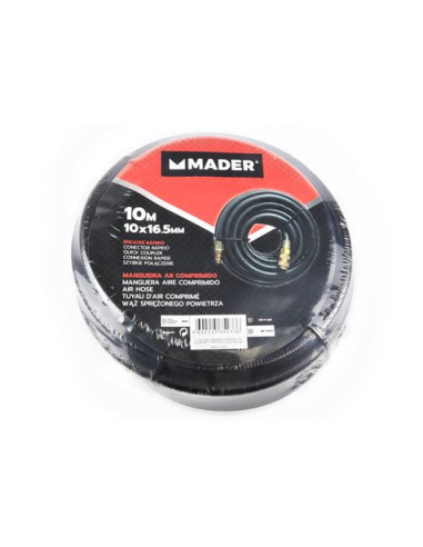 MANGUERA NEGRA RIGIDA 10 METROS AIRE COMPRIMIDO MADER