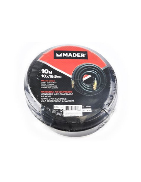 MANGUERA NEGRA RIGIDA 10 METROS AIRE COMPRIMIDO MADER