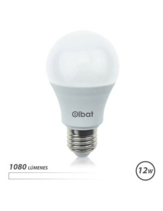 BOMBILLA LED A60 | 12W | 1080LM | E27 | LUZ BLANCA | ELBAT