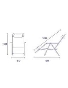 TUMBONA PLEGABLE NEGRO DE ACERO CON COJIN CERVICAL 2