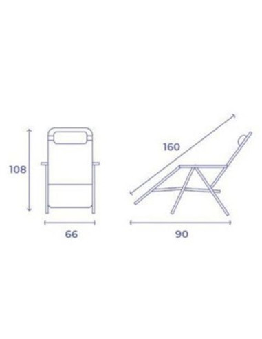 TUMBONA PLEGABLE NEGRO DE ACERO CON COJIN CERVICAL