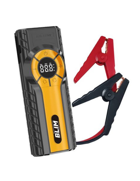 ARRANCADOR BATERIAS 4 EN 1 CON COMPRESOR 12.000 MAH BLIM