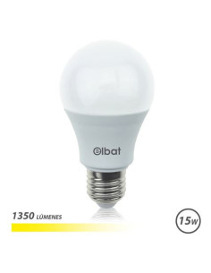 BOMBILLA LED A60 | 15W | 1350LM | E27 | LUZ CALIDA | ELBAT