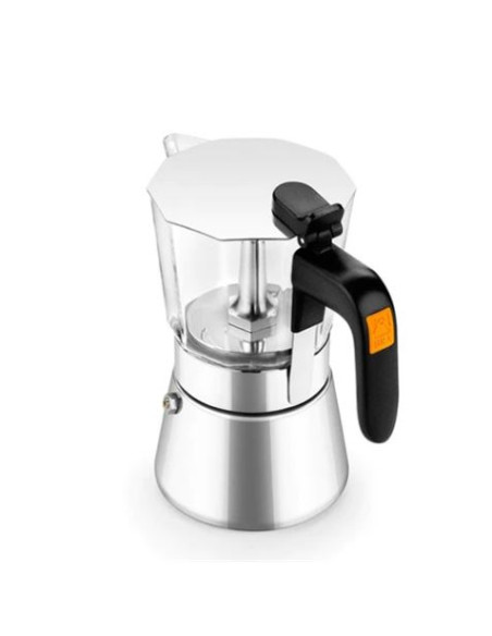 CAFETERA ITALIANA ACERO INOXIDABLE 10 TAZAS FLAVOUR BRA