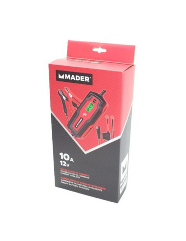 CARGADOR DE BATERIAS INTELIGENTE 10A, 12V MADER