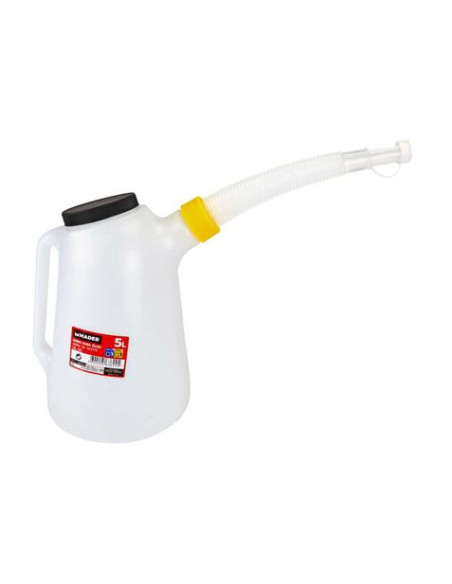 JARRA MEDIDORA 5 LITROS PARA ACEITE CON PUNTA FLEXIBLE