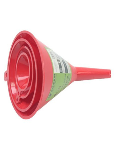 JUEGO 4 PCS EMBUDOS PLASTICO SAURIUM