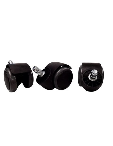 JUEGO DE 5 RUEDAS PARA SILLA MUVIP COLOR NEGRO/GRIS