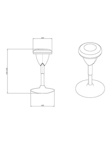 TABURETE MULTIUSOS BALANCIN DESIGN AZUL CLARO CROMAD