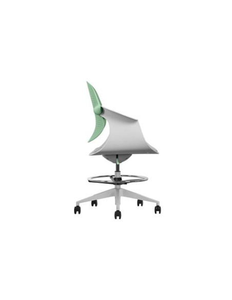 SILLA / TABURETE DE OFICINA TOP WORK VERDE CROMAD