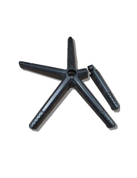 BASE RUEDAS NEGRA PARA SILLAS CR1163, CR1161, CR1164, CR1165 CROMAD