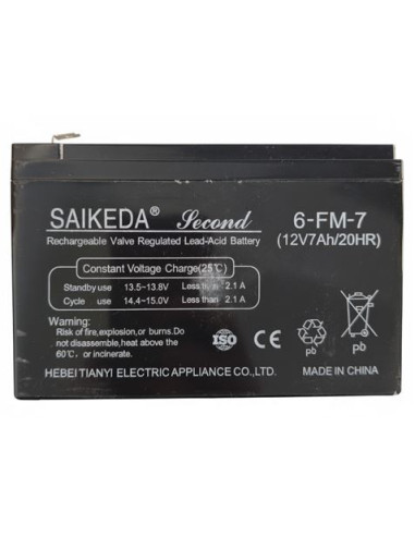 BATERIA 12V 7AH PARA MOTOS 33017