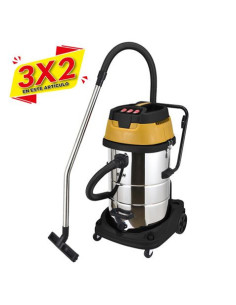 ASPIRADORA INOXIDABLE 80 LITROS 3000W TRES MOTORES BLIM (3 X 2)