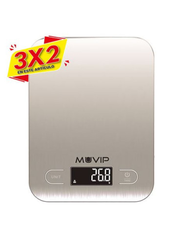 BASCULA DE COCINA DIGITAL LUXURY BLUETOOTH MUVIP (3 X 2)