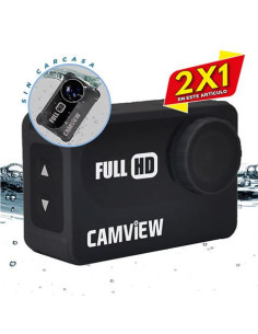 CAMARA DEPORTIVA FULL HD 1080P CARCASA ACUATICA | LCD 2 | 16MP | (2 X 1)