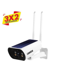 CAMARA IP SOLAR TIPO BULLET 3.6MM 2MP | WIFI | SD | CAMVIEW (3 X 2)