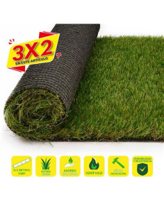 CESPED ARTIFICIAL 2X5 METROS 40MM SERIE ELEGANT SUNGARDEN (3 X 2)