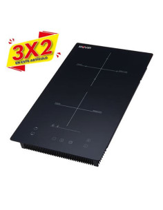 COCINA DE INDUCCIÓN 2 FUEGOS 3300W ENCASTRE + SOBREMESA MUVIP (3 X 2)