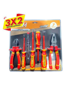 JUEGO 7 PCS HERRAMIENTAS AISLADAS 1000V. BLIM (3 X 2)