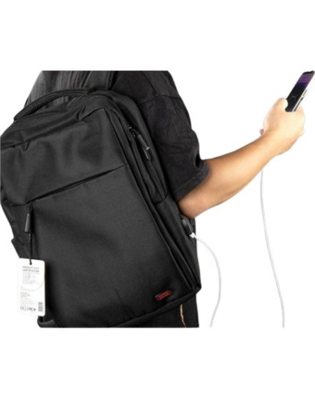 MOCHILA SPORT PARA PORTÁTILES HASTA 15.6\" CB02BK NEGRA XO